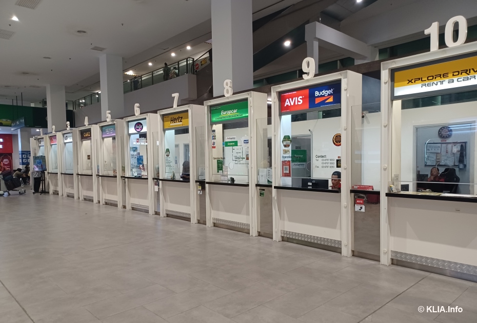Car Rental Counters at KLIA Terminal 2 (klia2)